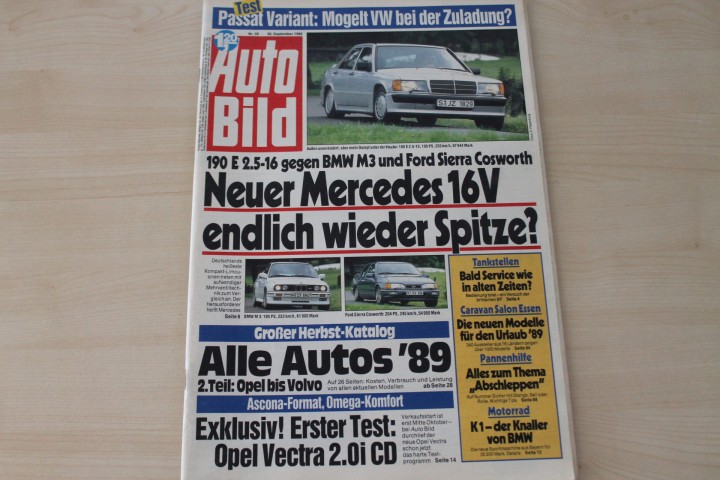 Deckblatt Auto Bild (39/1988)
